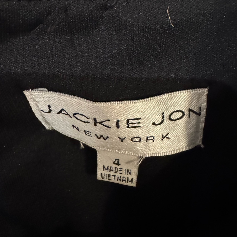 Jackie Jon Sophisticated Black Maxi Dress. Size 4. - Picture 4 of 9